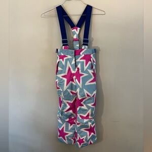 Boden girls 7/8 Snow Pants with Suspenders